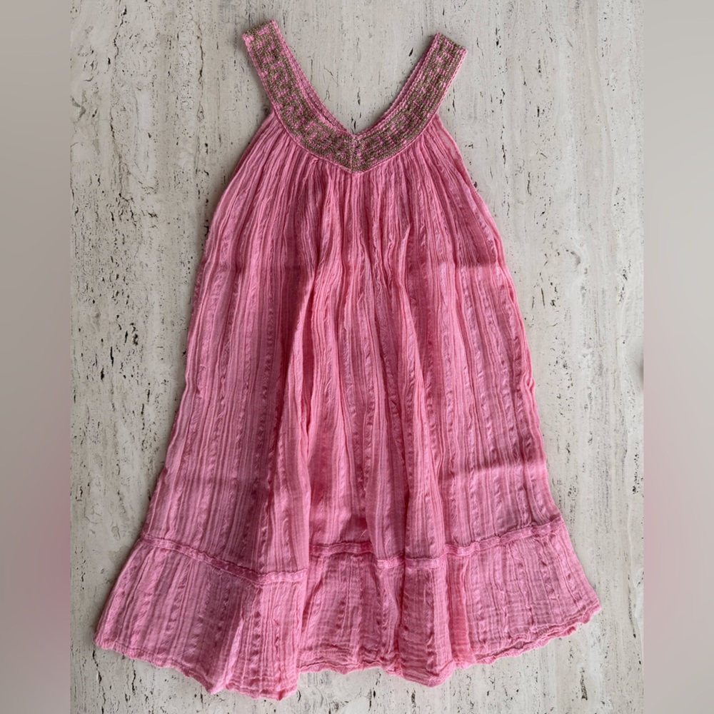Grecian Dress with Embellished Neckline, Girl’s 10